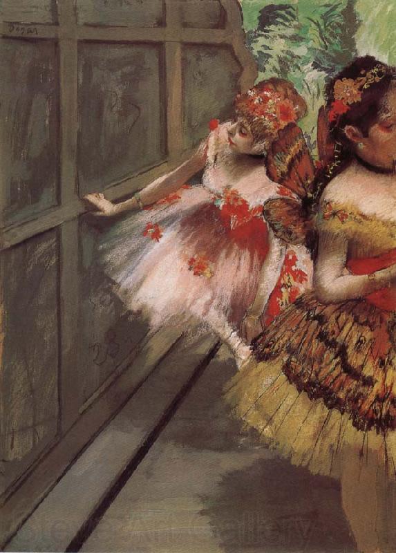 Edgar Degas Dancer at Background Spain oil painting art